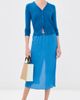 Tibi Tibi The Crinkle Slip Skirt Bright Blue - 5
