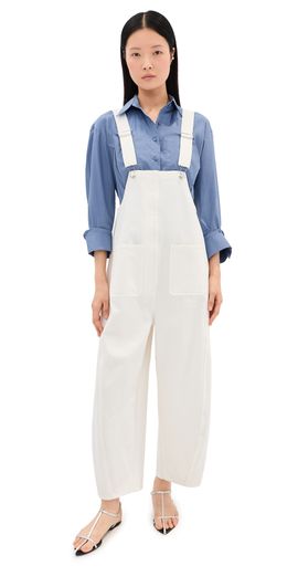 Tibi Tibi White Denim Jumpsuit White