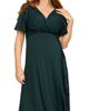 Tiffany Rose Maternity Tiffany Rose Maternity Waterfall Faux Wrap Maternity/Nursing Midi Dress - 4