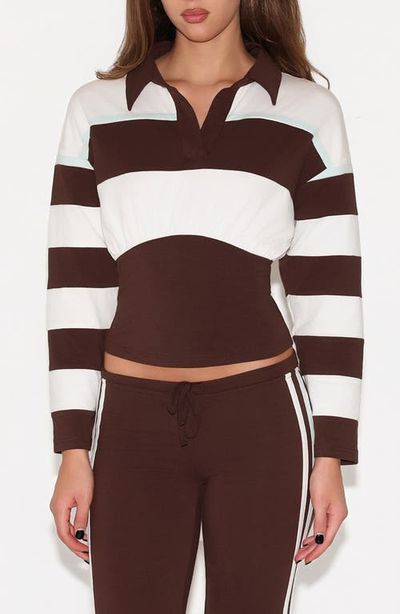 Tiger Mist Tiger Mist Collins Striped Rugby Top