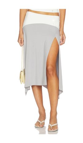 Tiger Mist Tiger Mist Curved Yoke Hi Lo Skirt