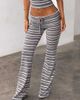 Tiger Mist Tiger Mist Dillon knit drawstring pants in blue and brown stripes - part of a set-Multi - 4