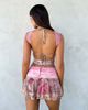 Tiger Mist Tiger Mist Dune contrast lace ruffle mini skirt in baby pink floral - part of a set-Multi - 3