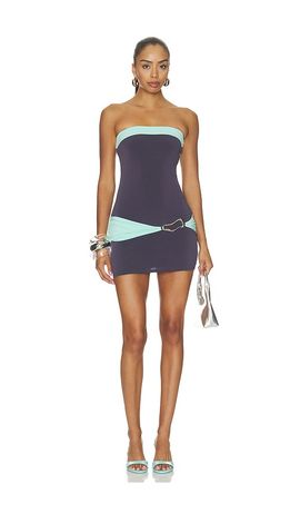 Tiger Mist Tiger Mist Eos Color Blocked Mini Dress