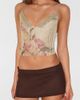 Tiger Mist Tiger Mist Fenella Sequin Embellished Mesh Cami in Assorted, Women's at Urban Outfitters - 1