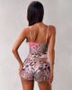 Tiger Mist Tiger Mist Fenella sequin trim plunge cami top in vintage leopard floral print - part of a set-Multi - 3