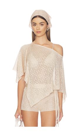 Tiger Mist Tiger Mist Fern Crochet Poncho