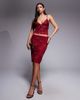 Tiger Mist Tiger Mist Kirra sequined lace detailing midi skirt in red - part of a set - 1