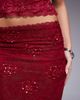 Tiger Mist Tiger Mist Kirra sequined lace detailing midi skirt in red - part of a set - 3