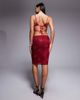 Tiger Mist Tiger Mist Kirra sequined lace detailing midi skirt in red - part of a set - 4