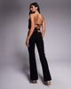 Tiger Mist Tiger Mist Kittie low rise tailored button detail flared pants in black - part of a set - 2