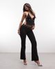 Tiger Mist Tiger Mist Marren eyelet detail flared pants in black - part of a set - 1