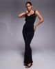 Tiger Mist Tiger Mist Morana cowl neck open scoop back maxi dress in black - 1
