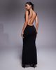 Tiger Mist Tiger Mist Morana cowl neck open scoop back maxi dress in black - 2