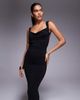 Tiger Mist Tiger Mist Morana cowl neck open scoop back maxi dress in black - 4