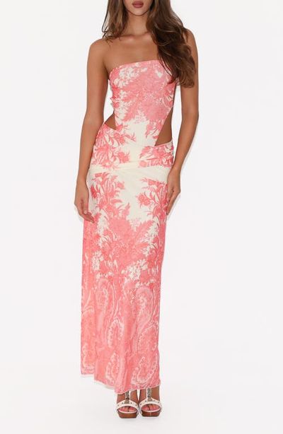 Tiger Mist Tiger Mist Poppi Strapless Cutout Maxi Dress