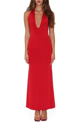 Tiger Mist Tiger Mist Solyne Plunge Neck Maxi Dress
