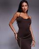 Tiger Mist Tiger Mist Suriya cowl halterneck open tie back chain detail maxi dress in brown - 2