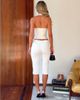 Tiger Mist Tiger Mist x Em Venz Sydel halterneck bandage top in cream-Black - 3