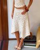 Tiger Mist Tiger Mist x Em Venz Synthia crochet midi skirt in cream -set-White - 2