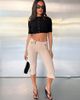 Tiger Mist Tiger Mist x Jessica Bader Ashleigh tailored capris in beige - part of a set-Neutral - 2