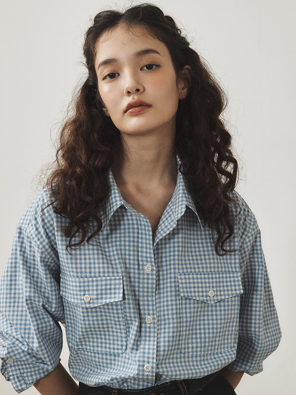 Tillber Check Pocket Shirt Blue