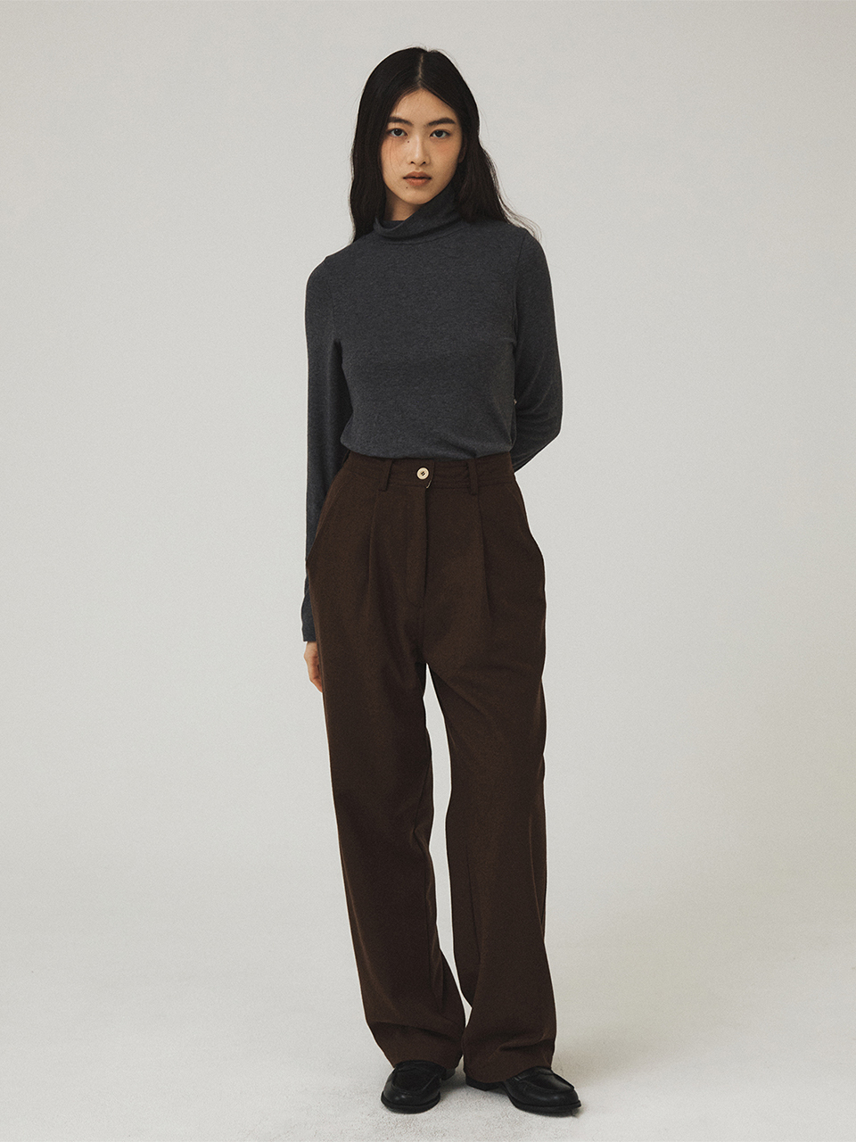 Tillber Classic Wool Slacks - Brown