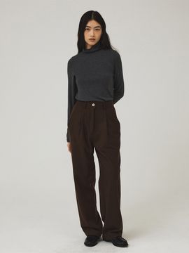 Tillber Classic Wool Slacks - Brown