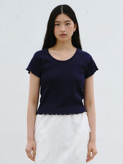 Tillber Muse Waffle T-shirt - Navy