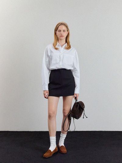 Tillber Pocket Mini Skirt_Black