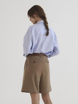 Tillber Wool half slacks Beige