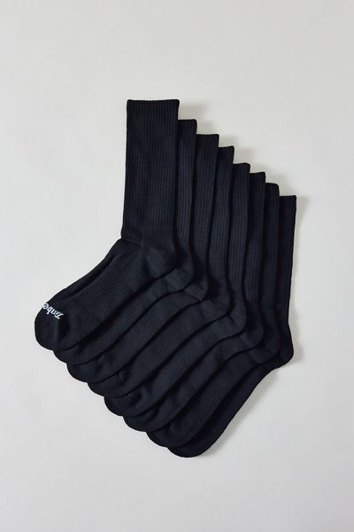 Timberland Timberland Performance Cushioned Crew Sock 4-Pack in Black, Men's at Urban Outfitters