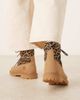 Timberland Timberland Premium 6 inch lace up boots with leopard detail in beige-Neutral - 3