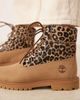 Timberland Timberland Premium 6 inch lace up boots with leopard detail in beige-Neutral - 4