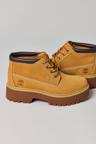 Timberland Timberland Women's Stone Street Waterproof Platform Boot in Wheat Nubuck, Women's at Urban Outfitters