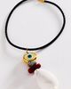 Timeless Pearly Corded Necklace - 1