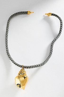 Timeless Pearly Corded Shell Necklace