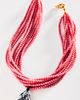 Timeless Pearly Pink Beaded Necklace - 1