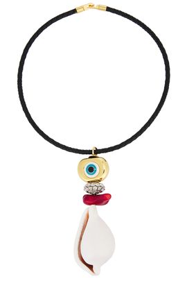 Timeless Pearly Timeless Pearly Evil Eye Conch Necklace