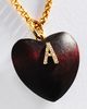 Timeless Pearly Wood Initial Pendant Necklace - 2