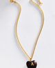 Timeless Pearly Wood Initial Pendant Necklace - 3