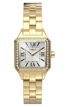 Timex® Timex® Addison Crystal Bezel Bracelet Watch, 23mm