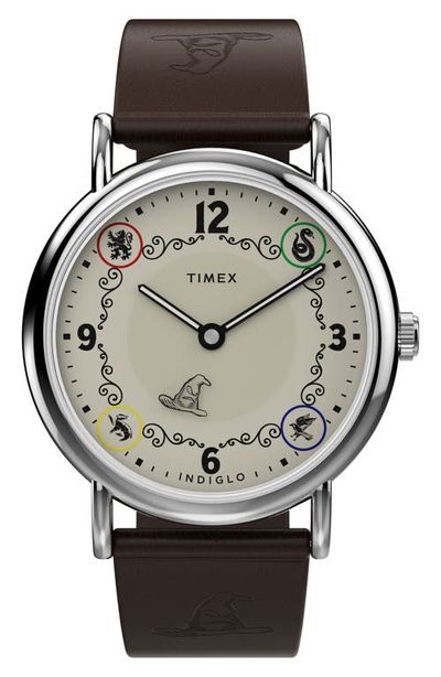 Timex® Timex® Harry Potter x Timex Weekender 38mm Leather Strap Watch