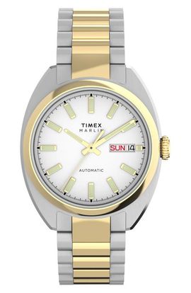Timex® Timex® Marlin® Draper Two-Tone Automatic Bracelet Watch, 37mm 