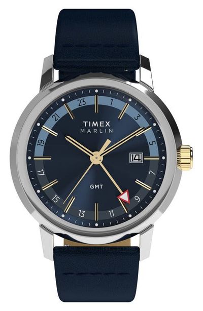 Timex® Timex® Marlin® GMT Bracelet Watch, 40mm