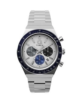 Timex Timex Q Timex Chronograph Stainless Steel Bracelet Watch, 40mm