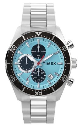 Timex® Timex® Ridgefield Chronograph Bracelet Watch, 42mm