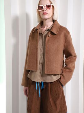 TINA BLOSSOM Premium Wool Handmade Two Coat