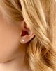 Tiny Blessings Tiny Blessings 14K Gold 4mm Princess Cut Stud Screw Back Earrings - 2