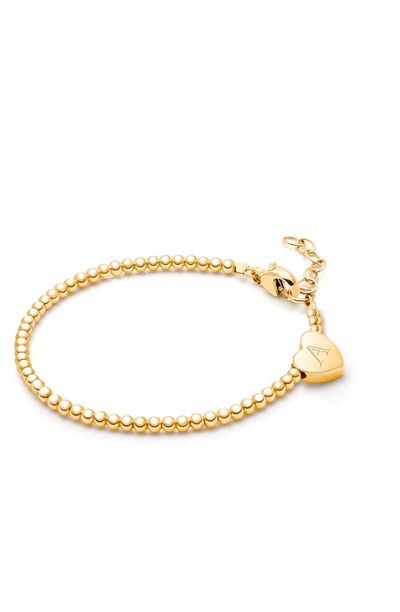 Tiny Blessings Tiny Blessings 14K Gold Dainty Heart & Engraved